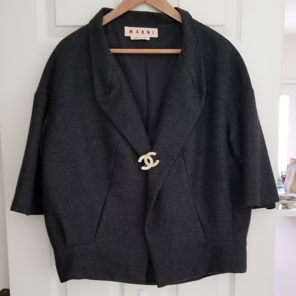 Marni open front blazer